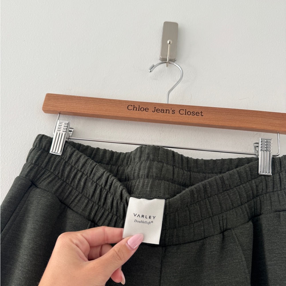 VARLEY The Wide Leg Pants in Olive Marl L - Picture 4 of 9